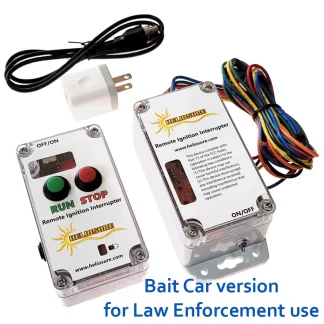 Bait car remote ignition interrupter