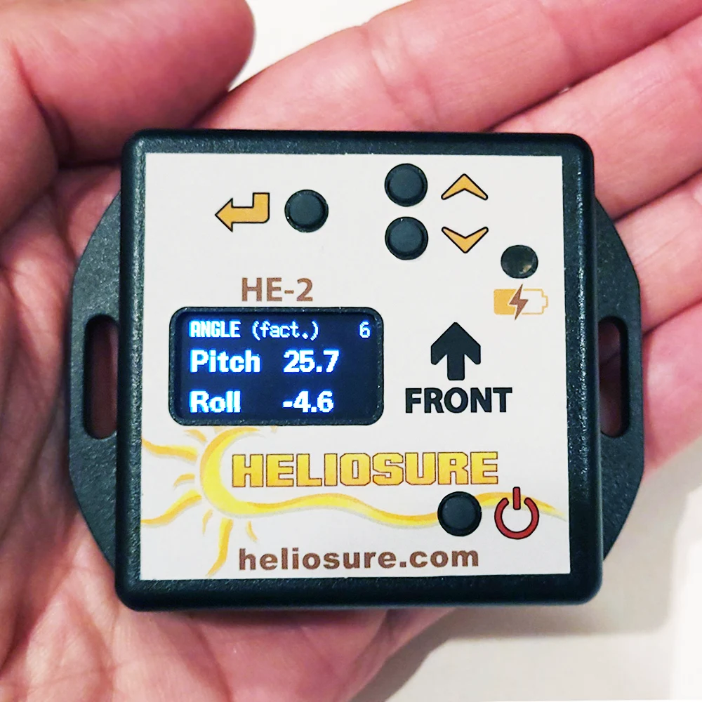 Heliosure Digital RV Inclinometer Leveling System - No Smartphone Required